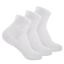 Thorlo Walking Moderate Cushion Mini-Crew 3-Pack Socks  -  Large / White