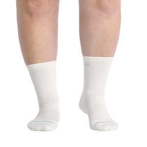 Wide Open Womens Solid Basic Cushioned Crew Socks