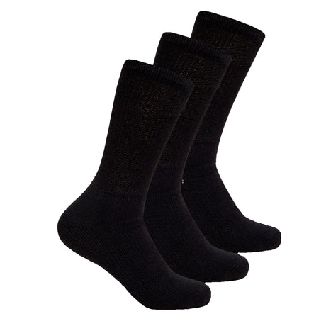 Thorlo Walking Moderate Cushion Crew 3-Pack Socks  -  Medium / Black