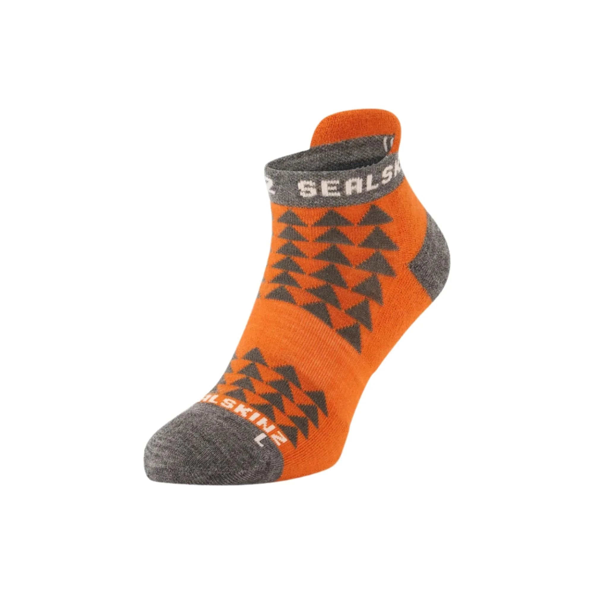 Sealskinz Wissington Merino Anklet Running Socks  -  Small / Orange