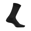 Feetures Womens Everyday Texture Max Cushion Crew Socks  -  Small / Black
