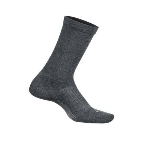 Feetures Womens Everyday Texture Max Cushion Crew Socks  -  Small / Gray