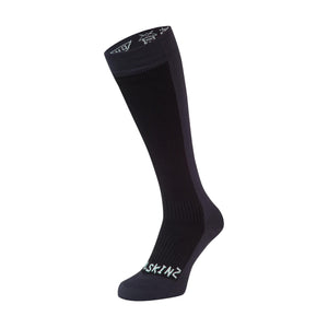 Sealskinz Worstead Waterproof Cold Weather Knee Socks  -  Small / Black/Gray