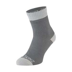 Sealskinz Weatham Waterproof Warm Weather Ankle Socks  -  X-Large / Gray