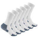 Thorlo Maximum Cushion Crew Running 6-Pack Socks  -  Large / White/Navy