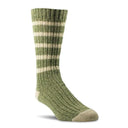 Woolrich Cotton Stripe Ragg Socks  -  Large / Khaki Flax