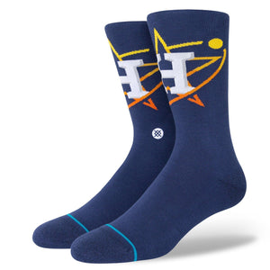 Stance Mens MLB Astros Connect Crew Socks  -  Large / Navy