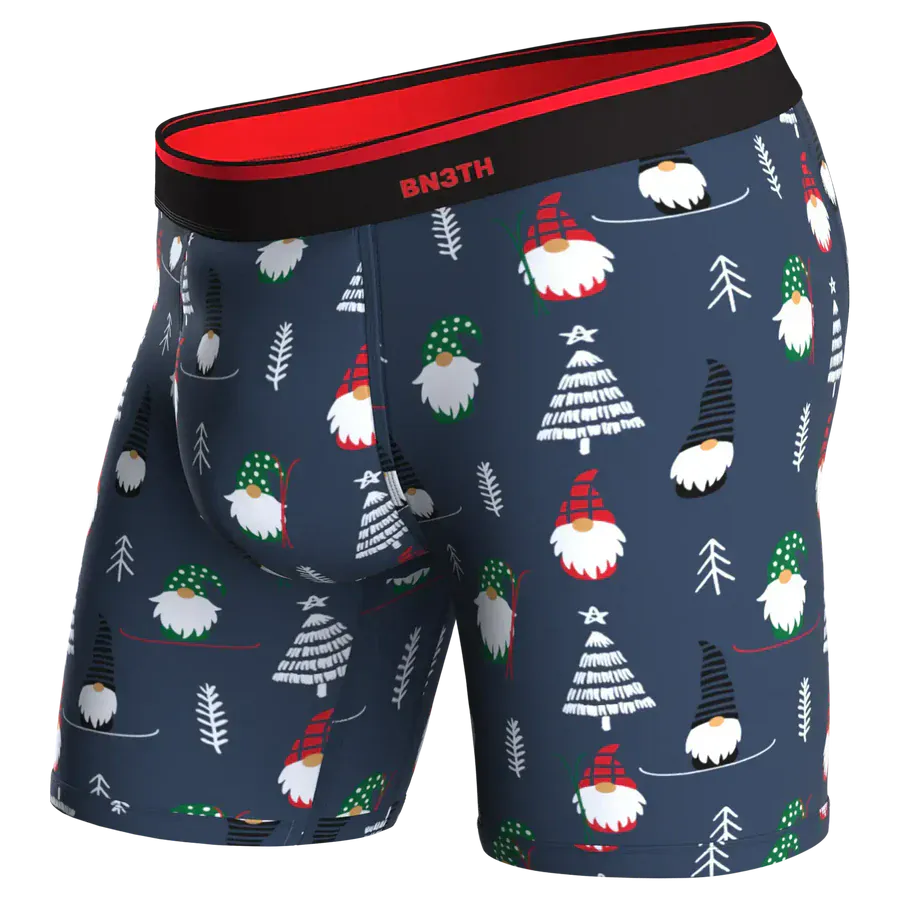 BN3TH Mens Classic Print Boxer Brief  -  X-Small / Gnome for the Holidays