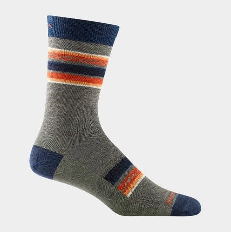 Darn Tough Mens Crew Lightweight Lifestyle Socks  -  X-Large / Cedar