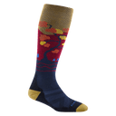 Darn Tough Womens Enchanted Over-the-Calf Midweight Ski & Snowboard Socks  -  Small / Autumn