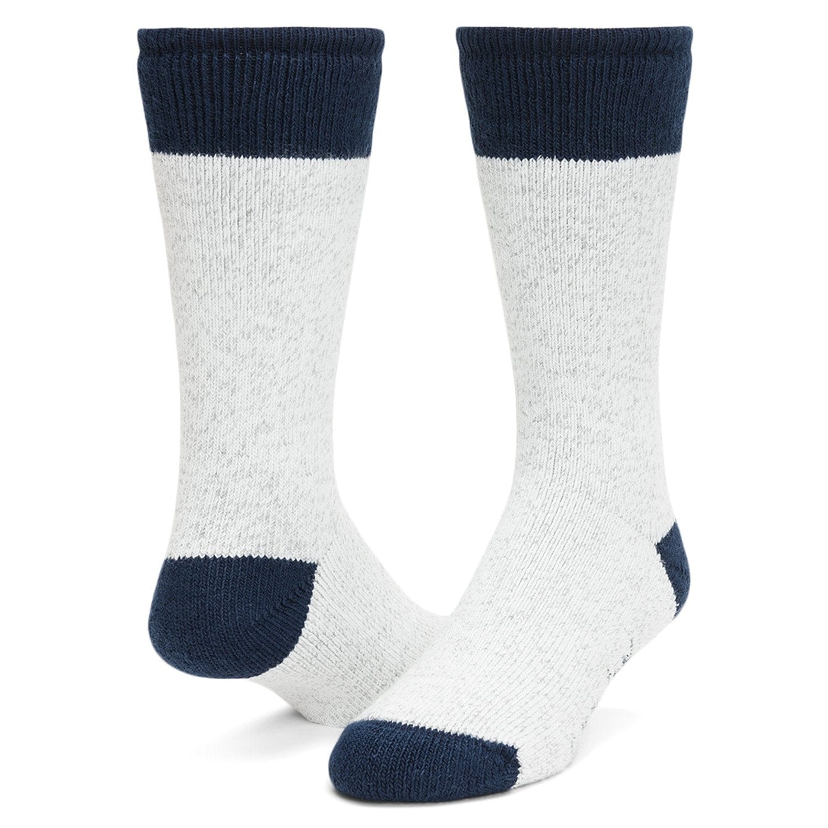 Wigwam Moose Heavyweight Crew Socks  -  Medium / Sweatshirt Gray Lt/Navy