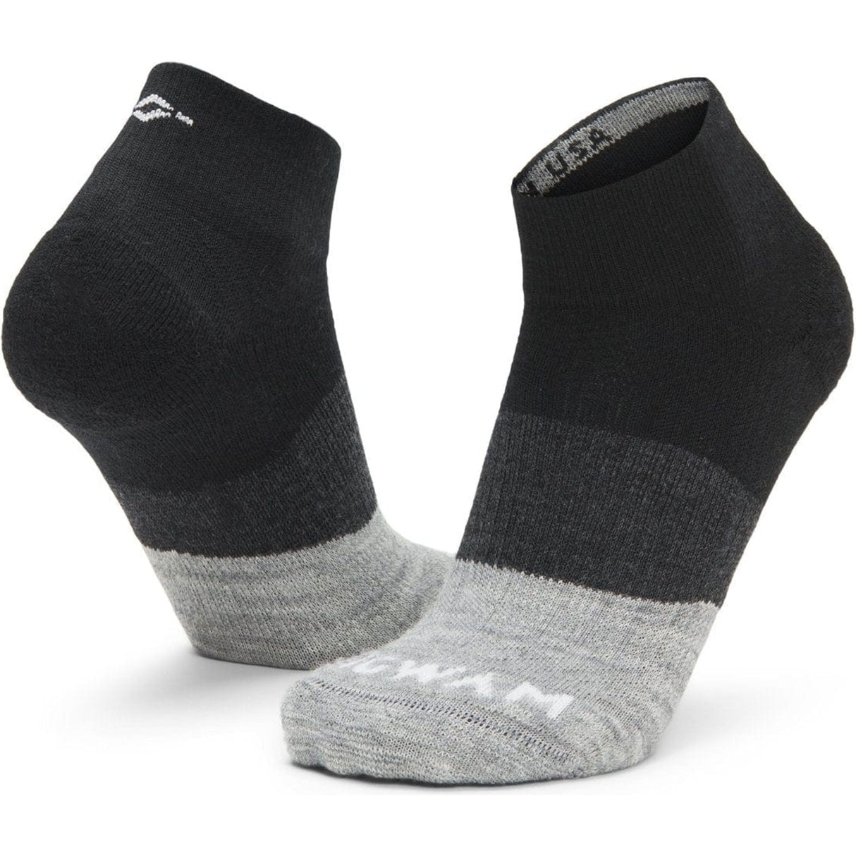 Wigwam Trail Junkie Merino Wool Lightweight Quarter Socks  -  Medium / Black