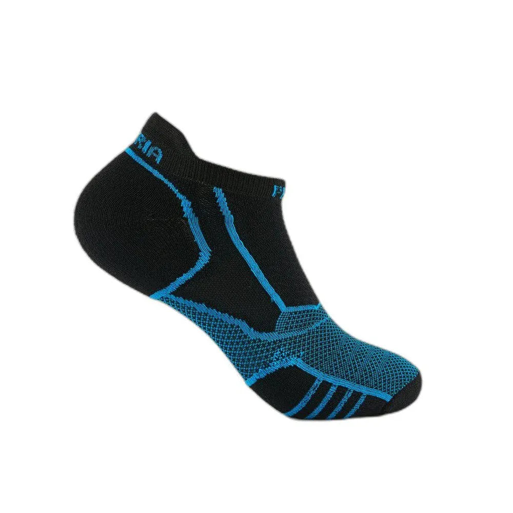 Thorlo Experia PROLITE Ultra-Light Cushion No Show Rocket Grip Socks  -  Medium / Blue Aster Black