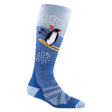 Darn Tough Kids Penguin Peak Over-the-Calf Midweight Ski & Snowboard Socks  -  Small / Stellar
