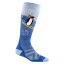 Darn Tough Kids Penguin Peak Over-the-Calf Midweight Ski & Snowboard Socks  -  Small / Stellar