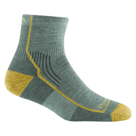 Darn Tough Womens Hiker Quarter Midweight Hiking Socks  -  Small / Sage