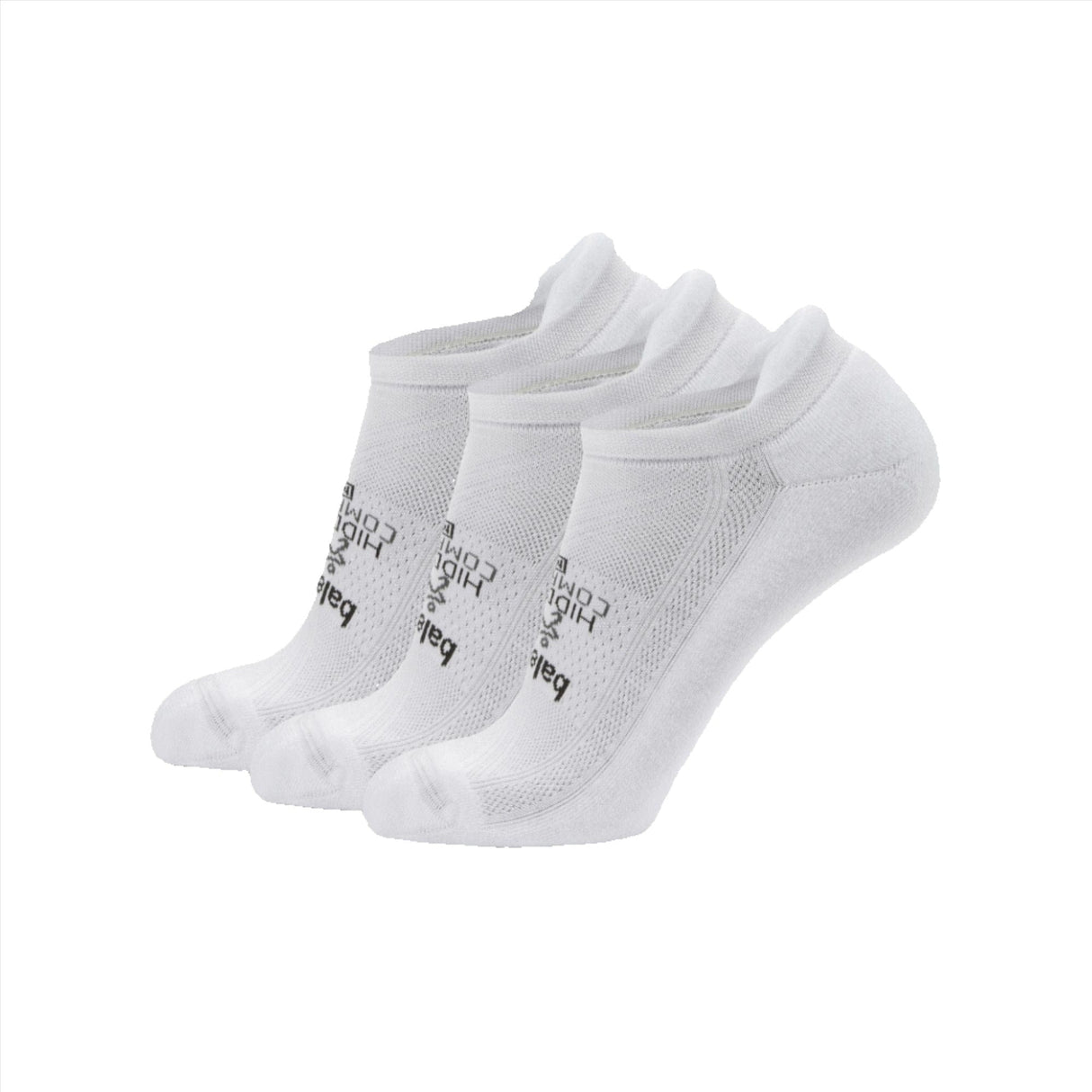 Balega Hidden Comfort No Show Tab Socks  -  Small / White / 3-Pair Pack