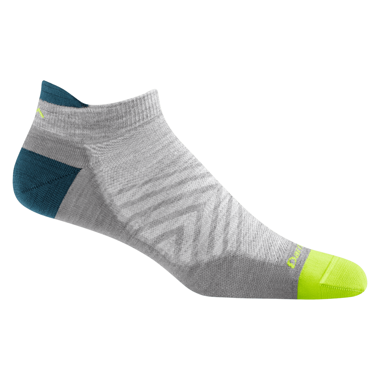 Darn Tough Mens Run No Show Tab Ultra-Lightweight Running Socks  -  Medium / Gray