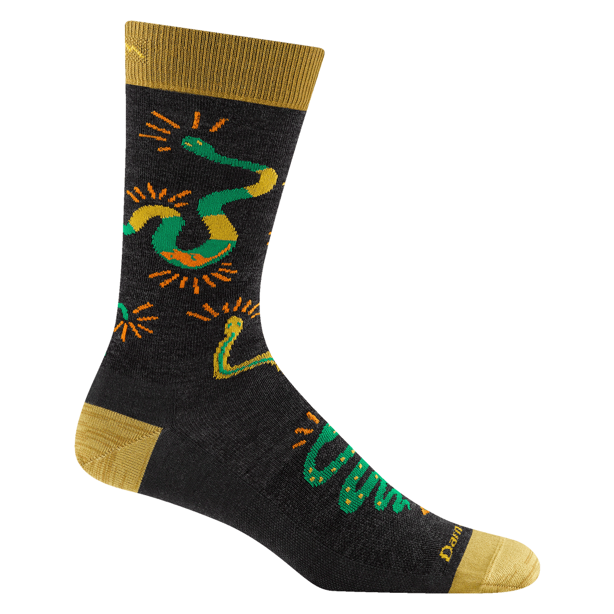 Darn Tough Mens Field Guide Crew Lightweight Lifestyle Socks  -  Medium / Charcoal