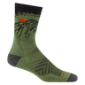 Darn Tough Mens Vert Micro Crew Ultra-Lightweight Running Socks  -  Medium / Lichen