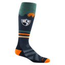 Darn Tough Mens High Fives Over-the-Calf Midweight Ski & Snowboard Socks  -  X-Small / Eclipse