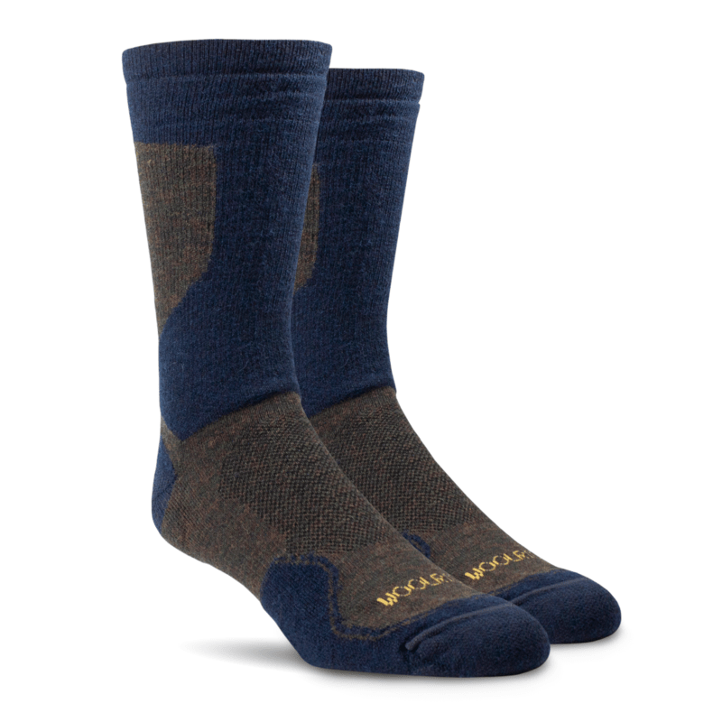 Woolrich Hike Technical Crew Socks 2-Pack  -  Large / Navy/Camel/Navy