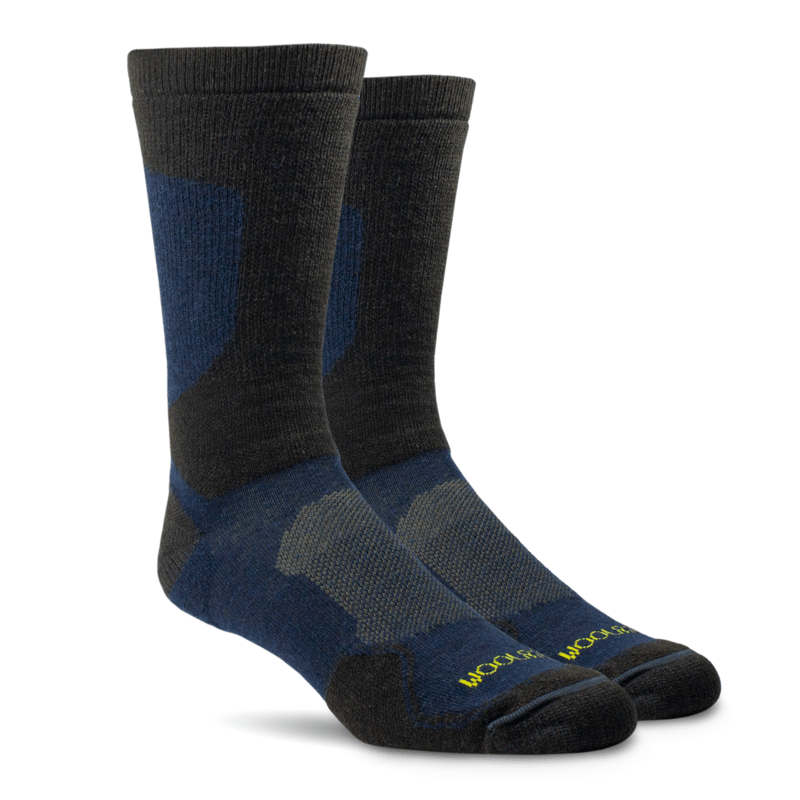 Woolrich Hike Technical Crew Socks 2-Pack  -  Large / Navy/Brown/Pecan