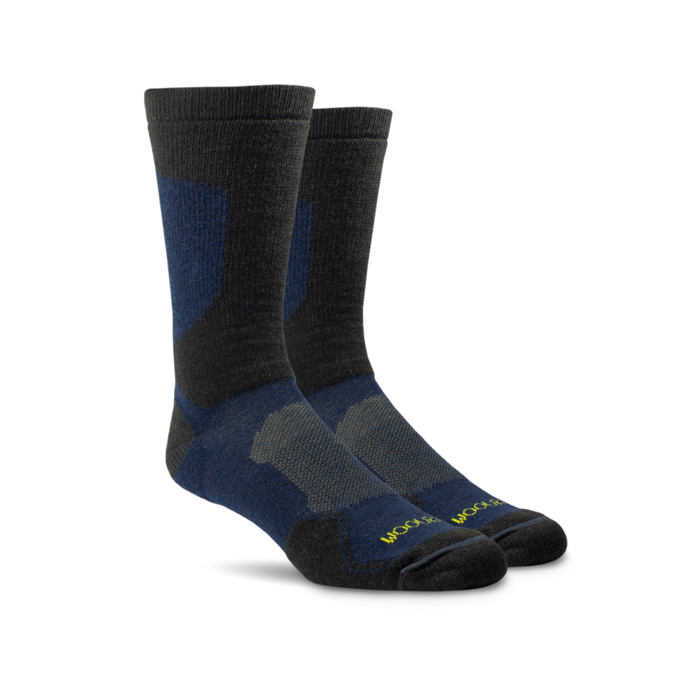 Woolrich Hike Technical Crew Socks 2-Pack  -  Large / Navy/Brown/Pecan