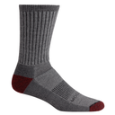 Woolrich Hike Ten Mile Crew Socks  -  Medium / Grey/Red Rock