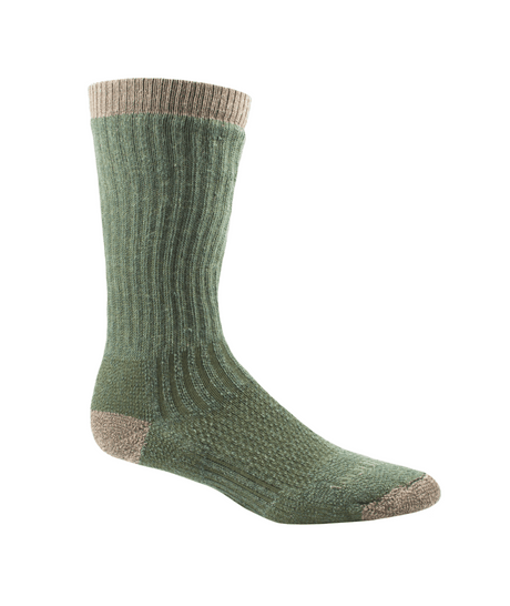 Woolrich Hike Big Wooly Crew Socks  -  Olive Bark / Medium