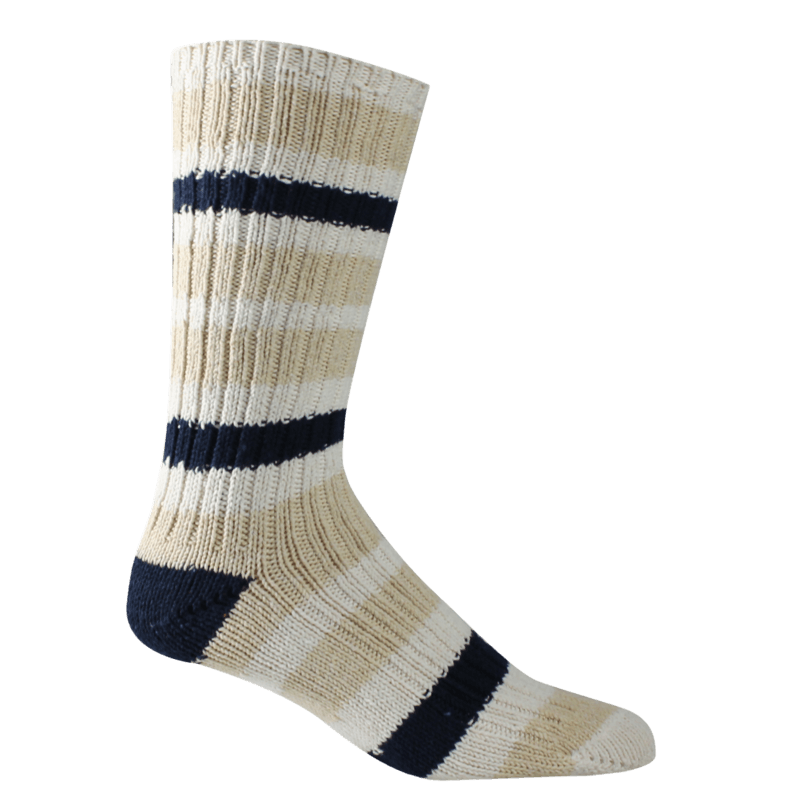Woolrich Heritage Camp Ragg Crew Socks  -  Large / Marine Ivory