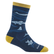 Darn Tough Womens Homer Crew Lightweight Lifestyle Socks  -  Small / Deep Water