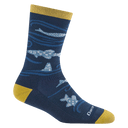 Darn Tough Womens Homer Crew Lightweight Lifestyle Socks  -  Small / Deep Water