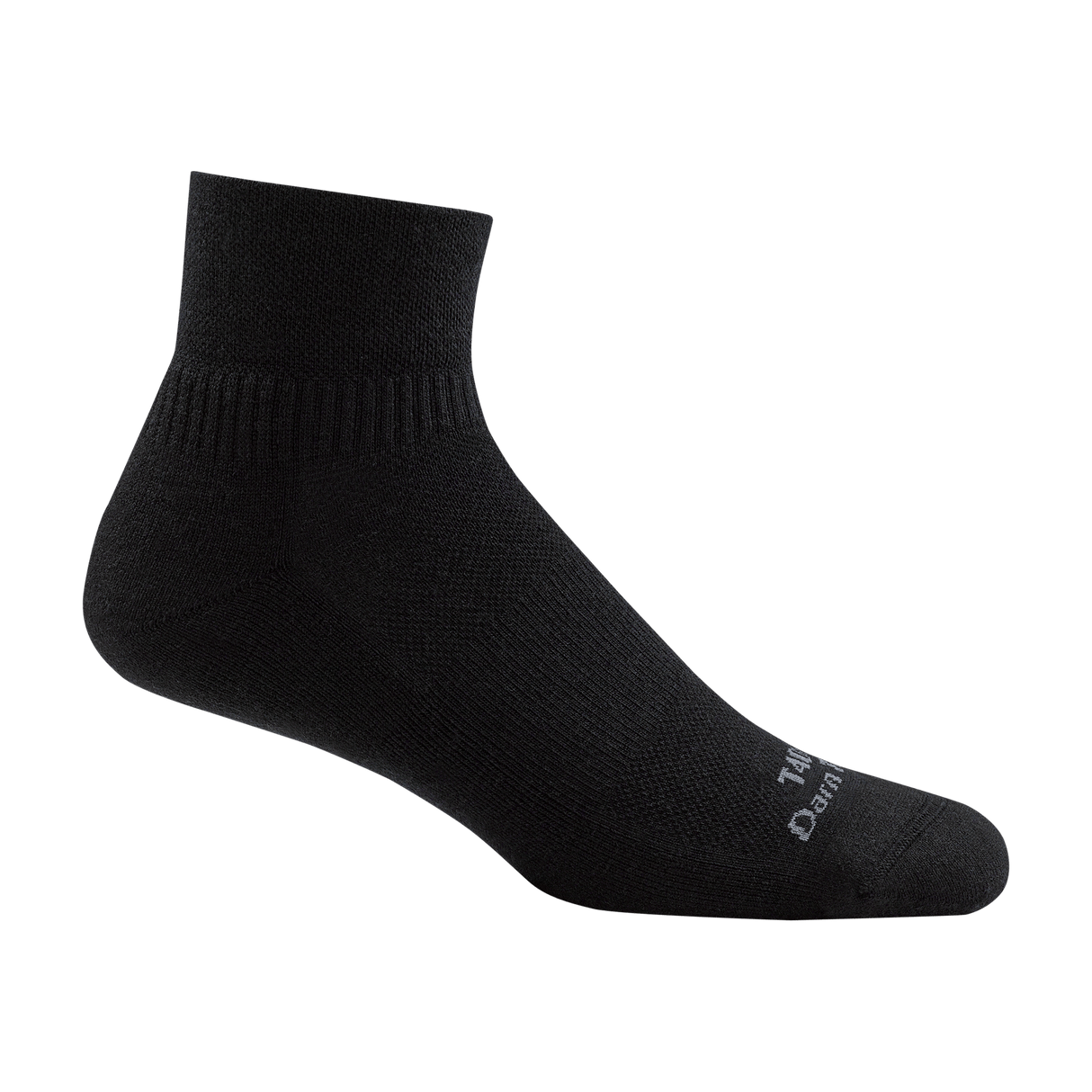 Darn Tough Quarter Lightweight Tactical Socks with No Cushion  -  X-Small / Black