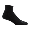 Darn Tough Quarter Lightweight Tactical Socks with No Cushion  -  X-Small / Black