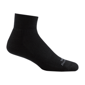 Darn Tough Quarter Lightweight Tactical Socks with No Cushion  -  X-Small / Black