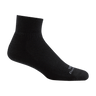 Darn Tough Quarter Lightweight Tactical Socks with No Cushion  -  X-Small / Black