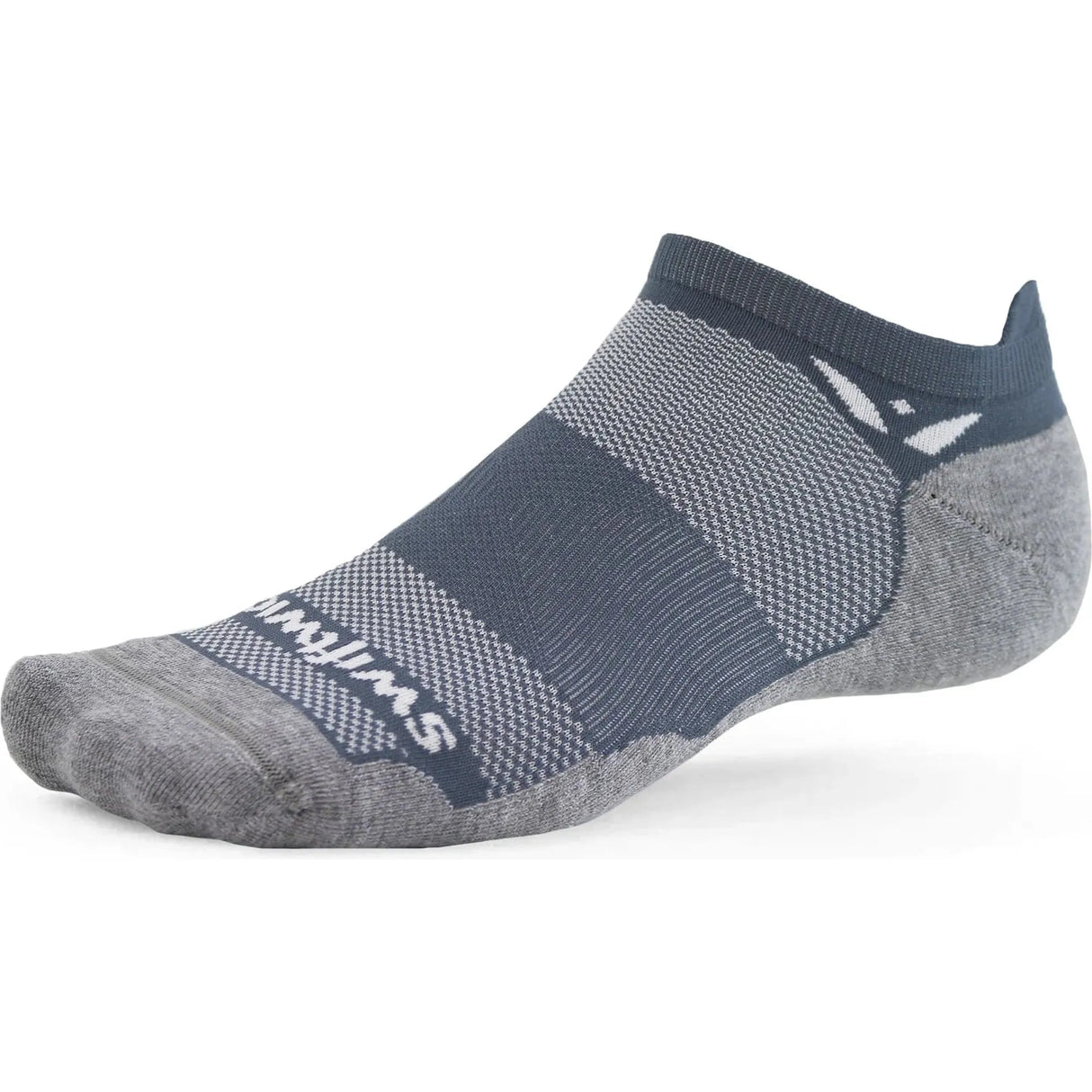 Swiftwick Maxus Zero No Show Tab Socks  -  Small / Slate Blue