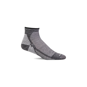 Sockwell Mens Plantar Sport Firm Compression Quarter Socks  -  Medium/Large / Charcoal