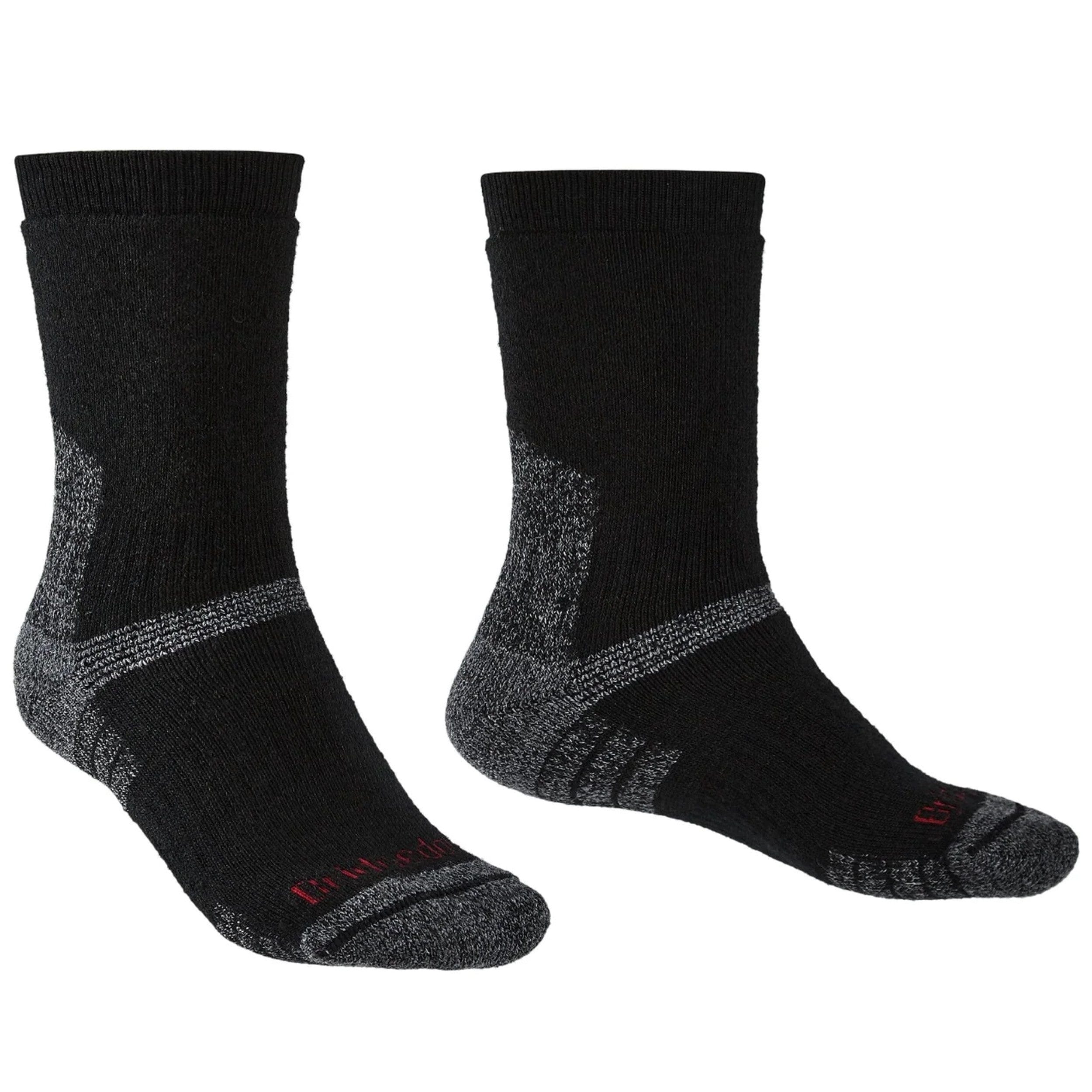 Bridgedale Mens Explorer Heavyweight Merino Performance Boot Socks  -  Large / Black