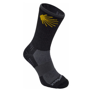 Wrightsock Escape Crew Anti-Blister Socks  -  Small / Black w/ Camino Logo