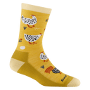 Darn Tough Womens Mother Clucker Crew Lightweight Lifestyle Socks  -  Small / Sunny