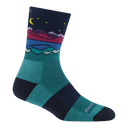 Darn Tough Womens Mirror Lake Coolmax Micro Crew Midweight Hiking Socks  -  Small / Teal