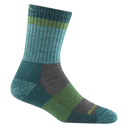 Darn Tough Womens Heady Betty Micro Crew Lightweight Hiking Socks  -  Small / Aqua