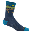 Darn Tough Mens Ridge Runner Micro Crew Ultra-Lightweight Socks  -  Medium / Midnight