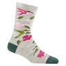 Darn Tough Womens Birds of a Feather Crew Lightweight Lifestyle Socks  -  Small / Ash