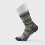 Smartwool Womens Hike Light Cushion Margarita Crew Socks - Taupe-Natural Marl

