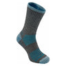 Wrightsock Escape Crew Anti-Blister Socks  -  Small / Ash Twist/Turquoise