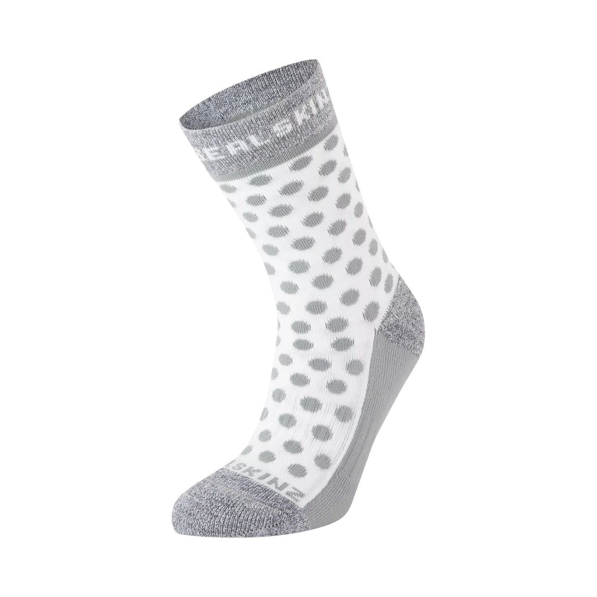 Sealskinz Womens Rudham Mid-Length Meteorological Active Socks  -  Small/Medium / Gray/Cream