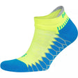 Balega Silver No Show Socks - Clearance  -  X-Large / Bright Turquoise/Neon Lime